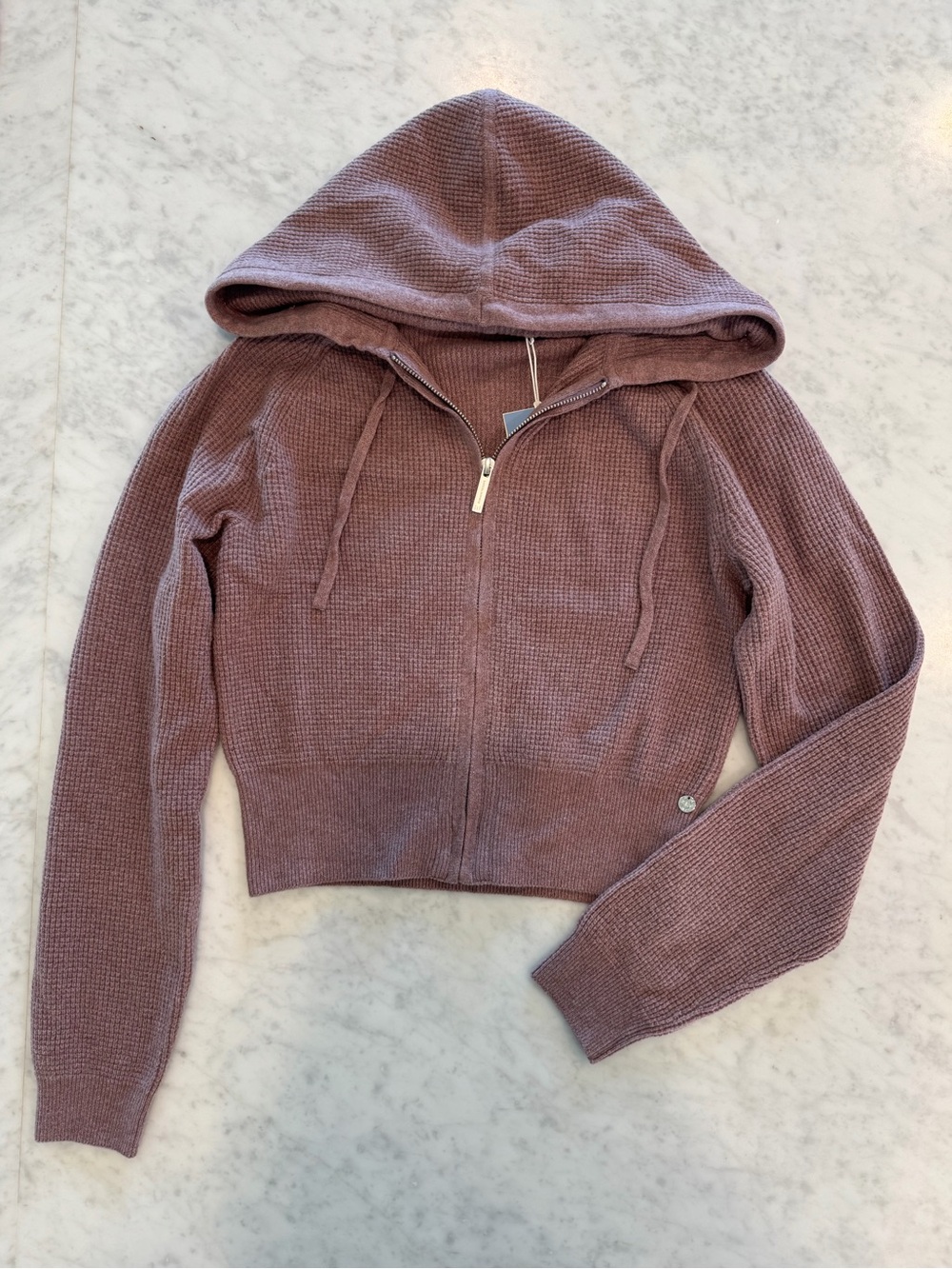 gap x summer fridays waffle knit hoodie & pants set - Picture 4 of 8